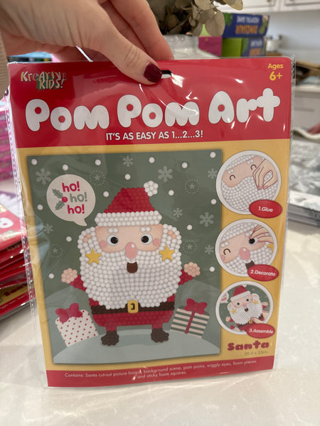 Pom Pom Art Santa