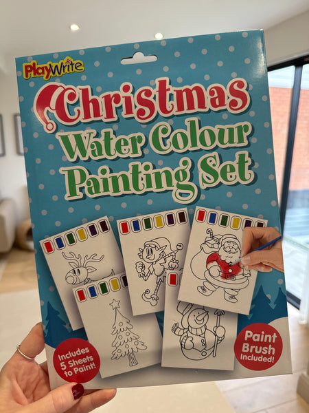 Christmas Watercolour Painting Set 5 Pieces