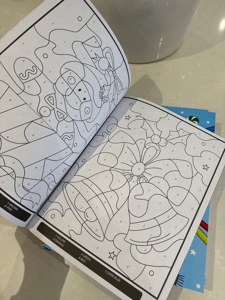 Christmas Colouring Book - Colour by Numbers