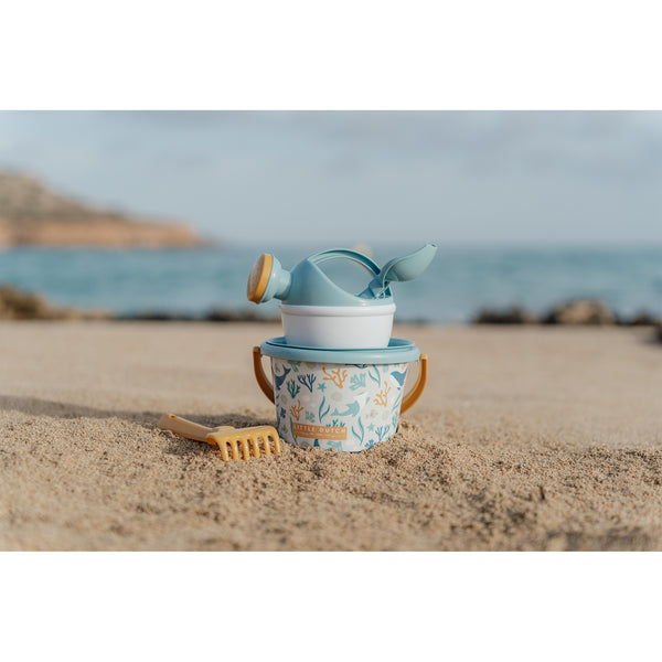 Little Dutch Beach Bucket & Spade Set - Ocean Dreams Blue