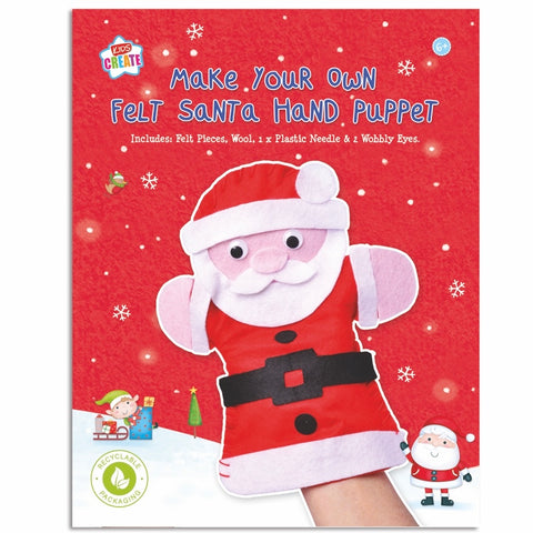 Make Your Own Christmas Hand Puppet - Santa