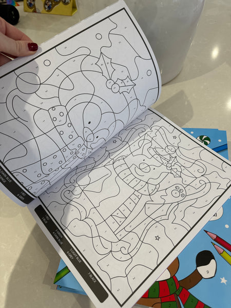 Christmas Colouring Book - Colour by Numbers