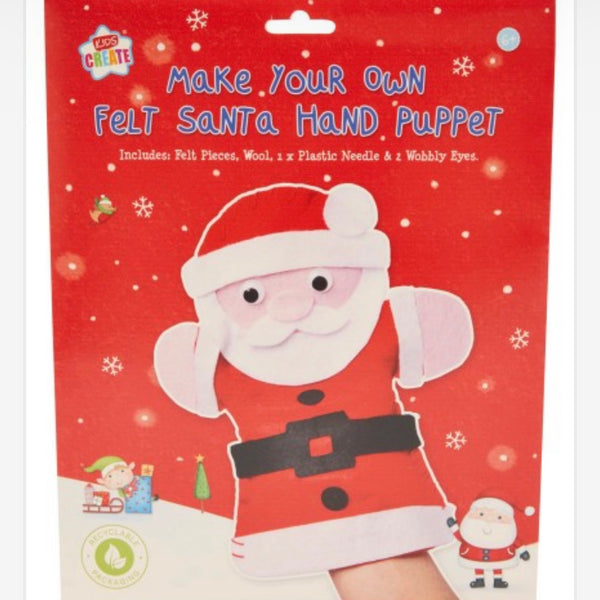 Make Your Own Christmas Hand Puppet - Santa