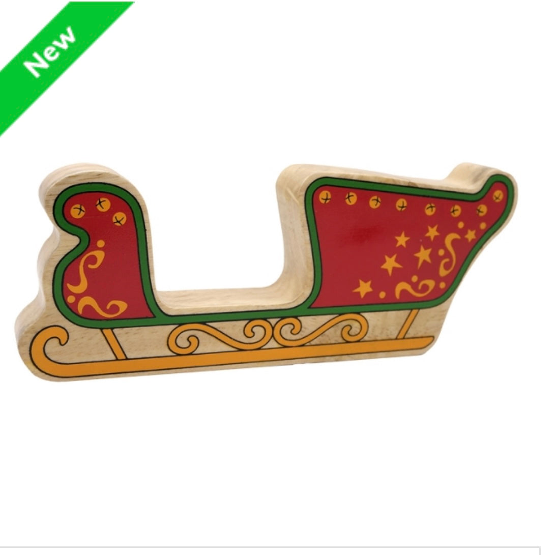 Christmas Natural Red & Yellow Sleigh