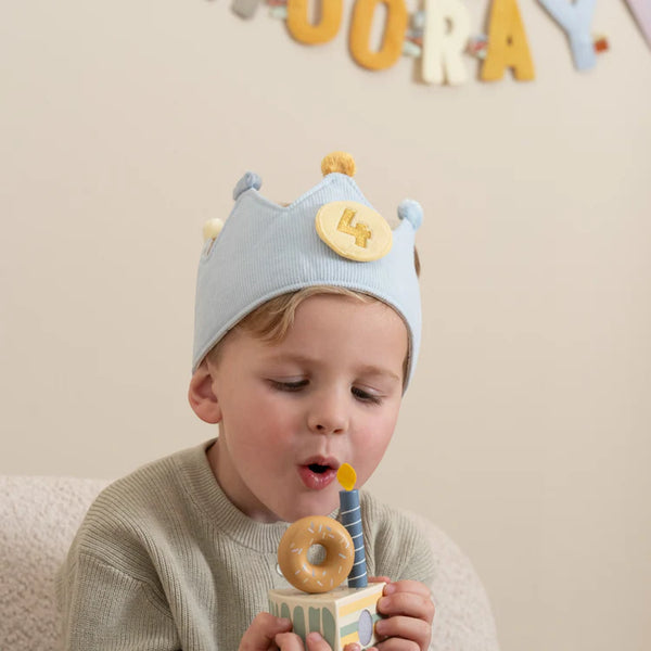 Little Dutch Birthday Crown with Numbers - Blue