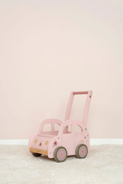 Little Dutch Baby Walker Pink Car