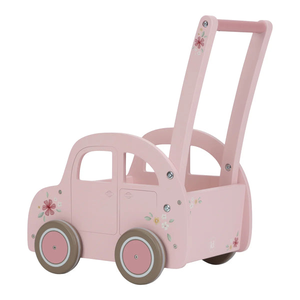 Little Dutch Baby Walker Pink Car