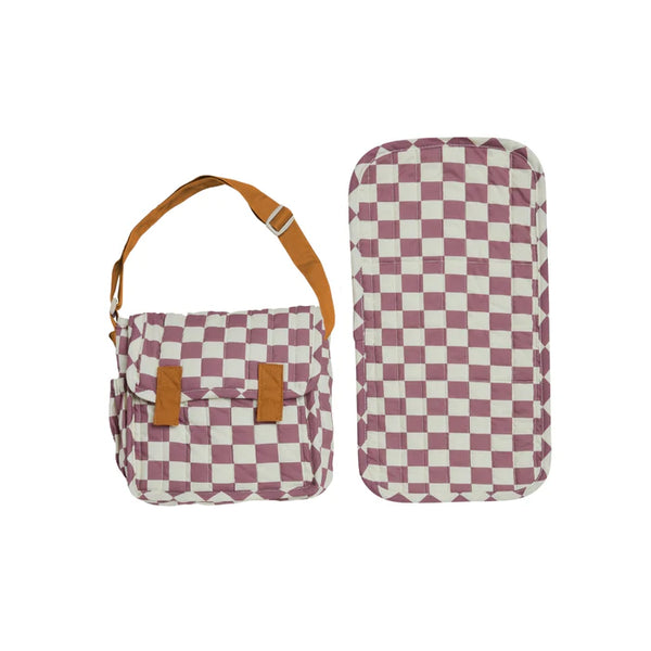 Carrie Convertible Changing Set | Plum Check