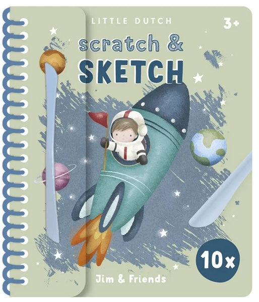 Scratch & Sketch Book Jim & Friends Little Dutch