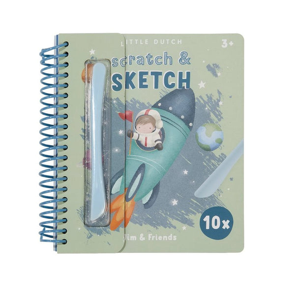 Scratch & Sketch Book Jim & Friends Little Dutch