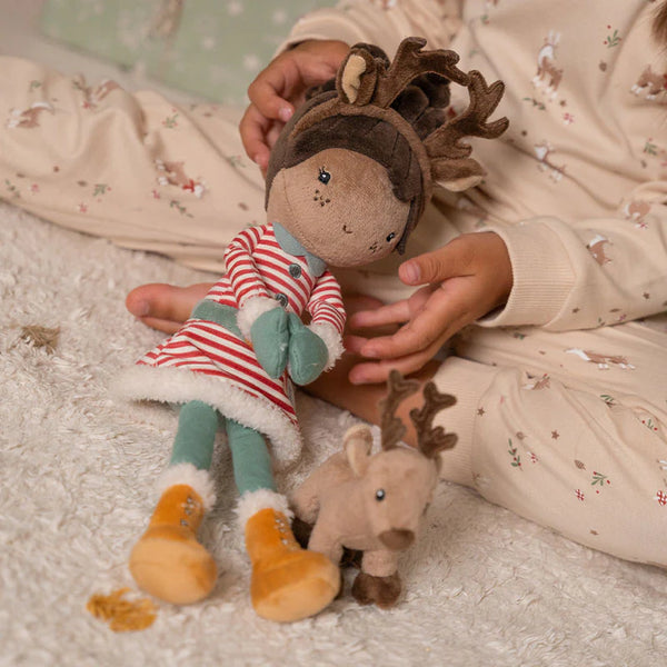 Christmas Reindeer Evi Doll - Little Dutch