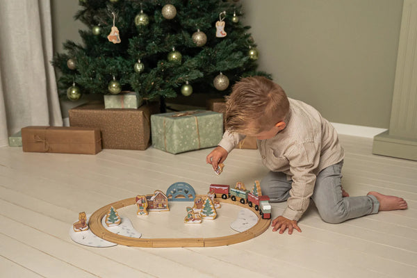 Christmas Wooden Train Track FSC Little Dutch