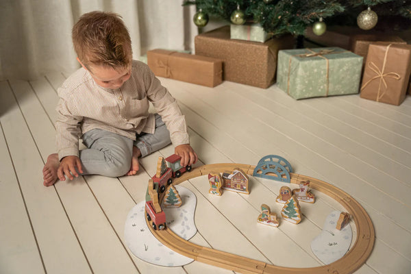 Christmas Wooden Train Track FSC Little Dutch