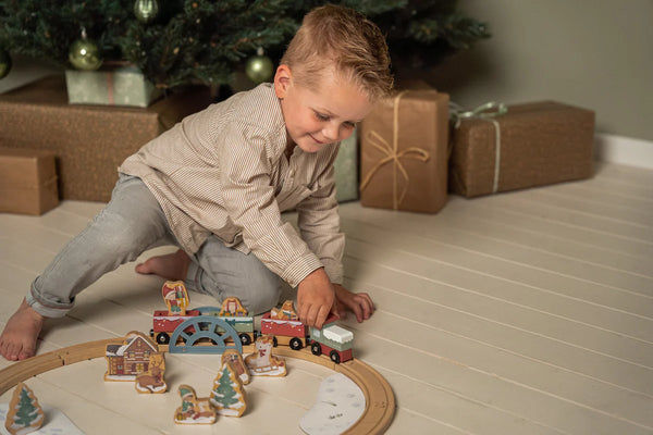 Christmas Wooden Train Track FSC Little Dutch