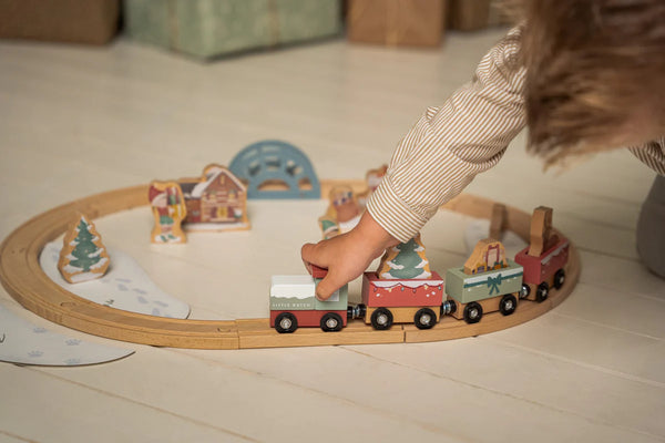 Christmas Wooden Train Track FSC Little Dutch