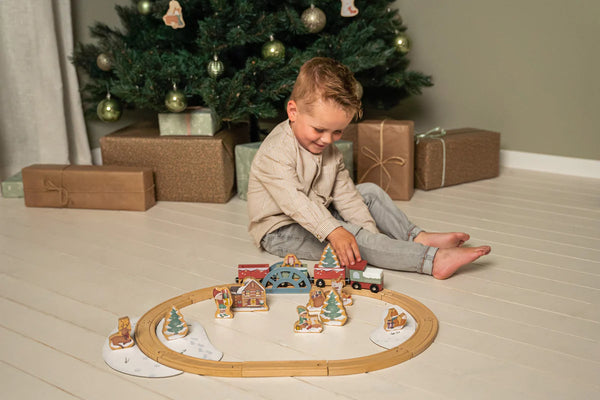 Christmas Wooden Train Track FSC Little Dutch