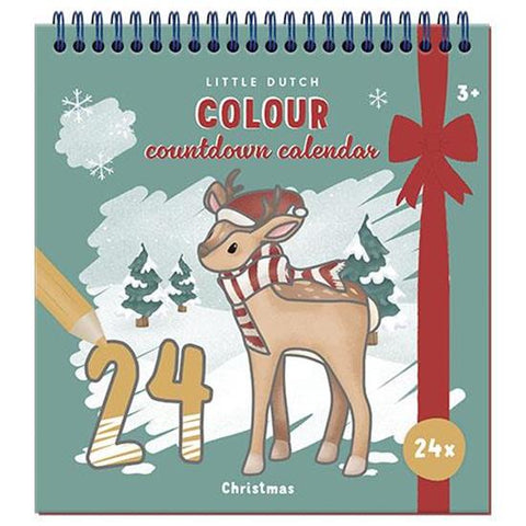 Christmas Colouring Countdown Calendar - Little Dutc