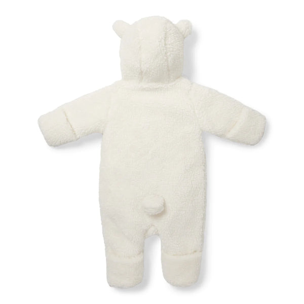 Little Dutch White Teddy Baby Bunny Fleece Suit (Age 1-2 Months)