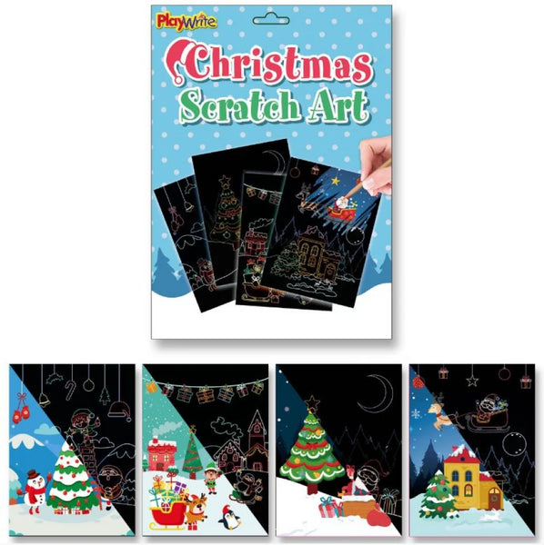 Christmas Scratch Art Decorations