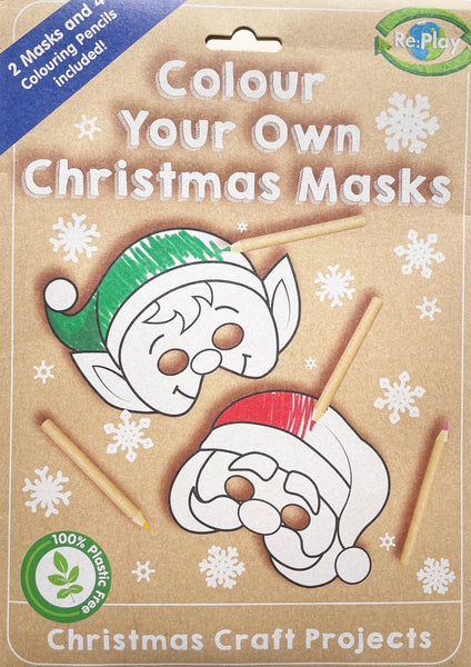 Christmas Colour Your Own Christmas Masks