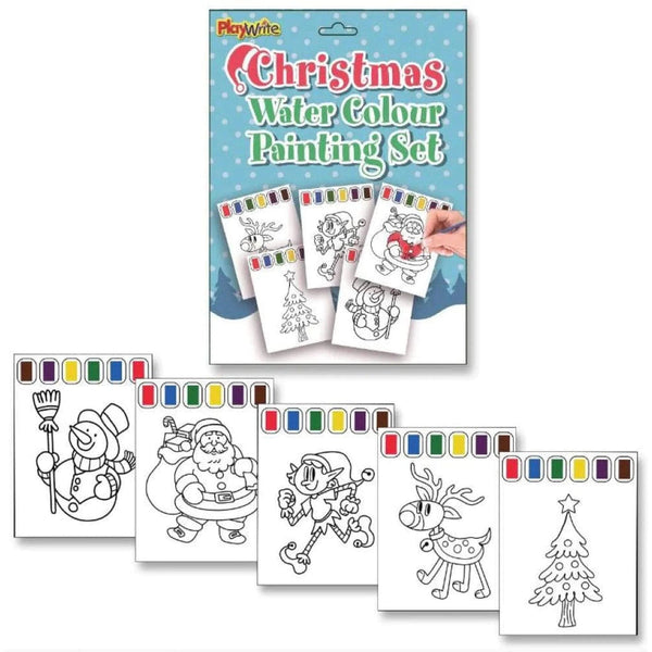 Christmas Watercolour Painting Set 5 Pieces