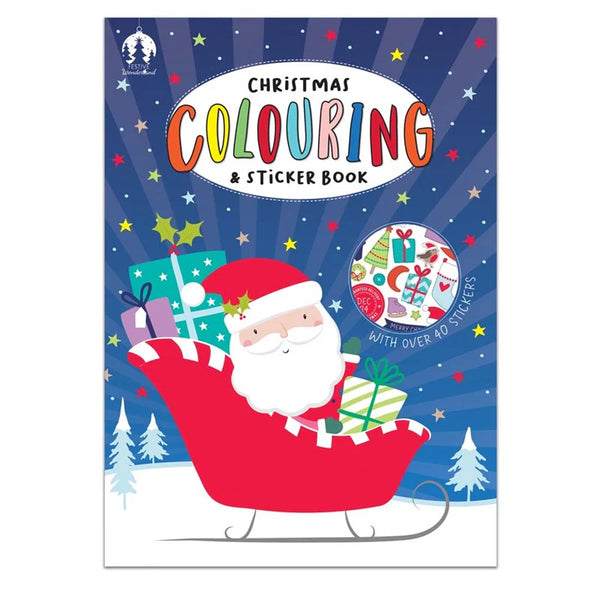 Christmas Colouring & Sticker Book A3