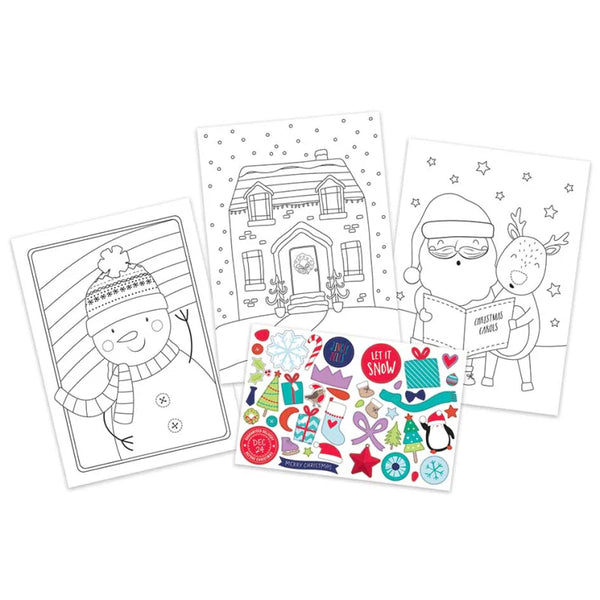 Christmas Colouring & Sticker Book A3