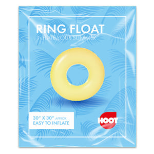 Kids 30 Inch Swim Ring Plain Yellow