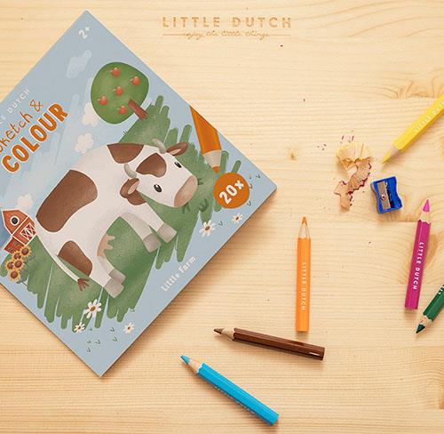 Little Dutch Little Farm Sketch & Colour Book