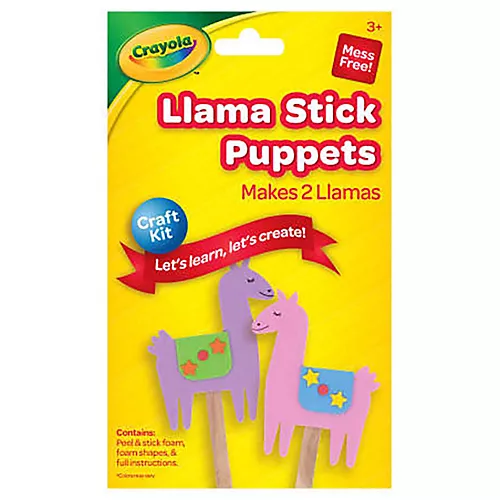 Crayola Llama Puppets x 2