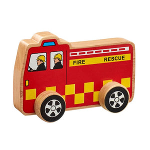 Push Along Wooden Fire Engine