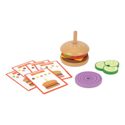 Wooden Build a Burger Set