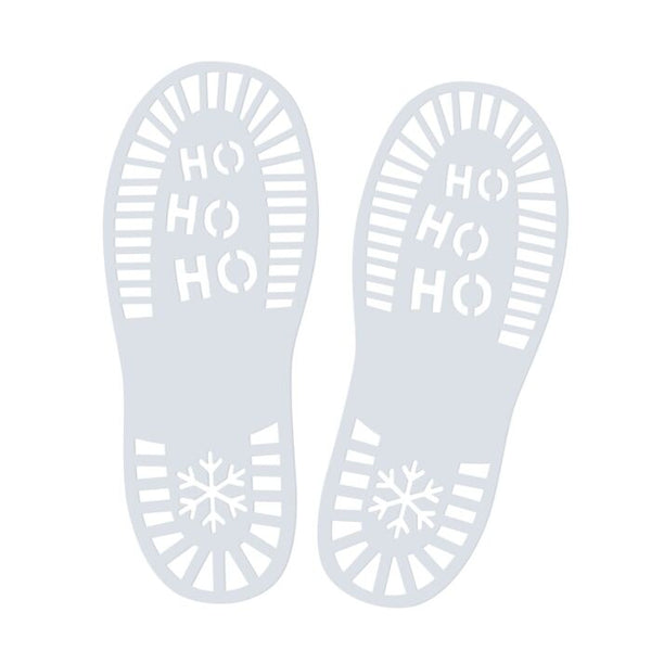 SANTA'S FOOTPRINT CHRISTMAS STENCILS