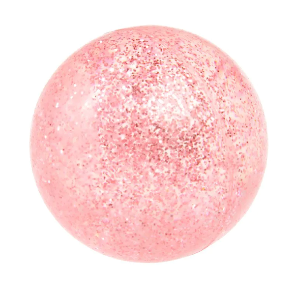 Pink Glitter Bouncy Ball