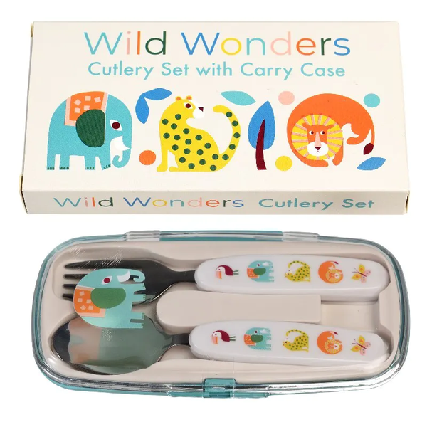 Wild Wonders Animal Cutlery Set in a Case